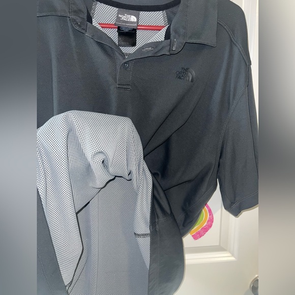 EUC M XL North Face Gray Polo 👕 Shirt - Picture 7 of 13